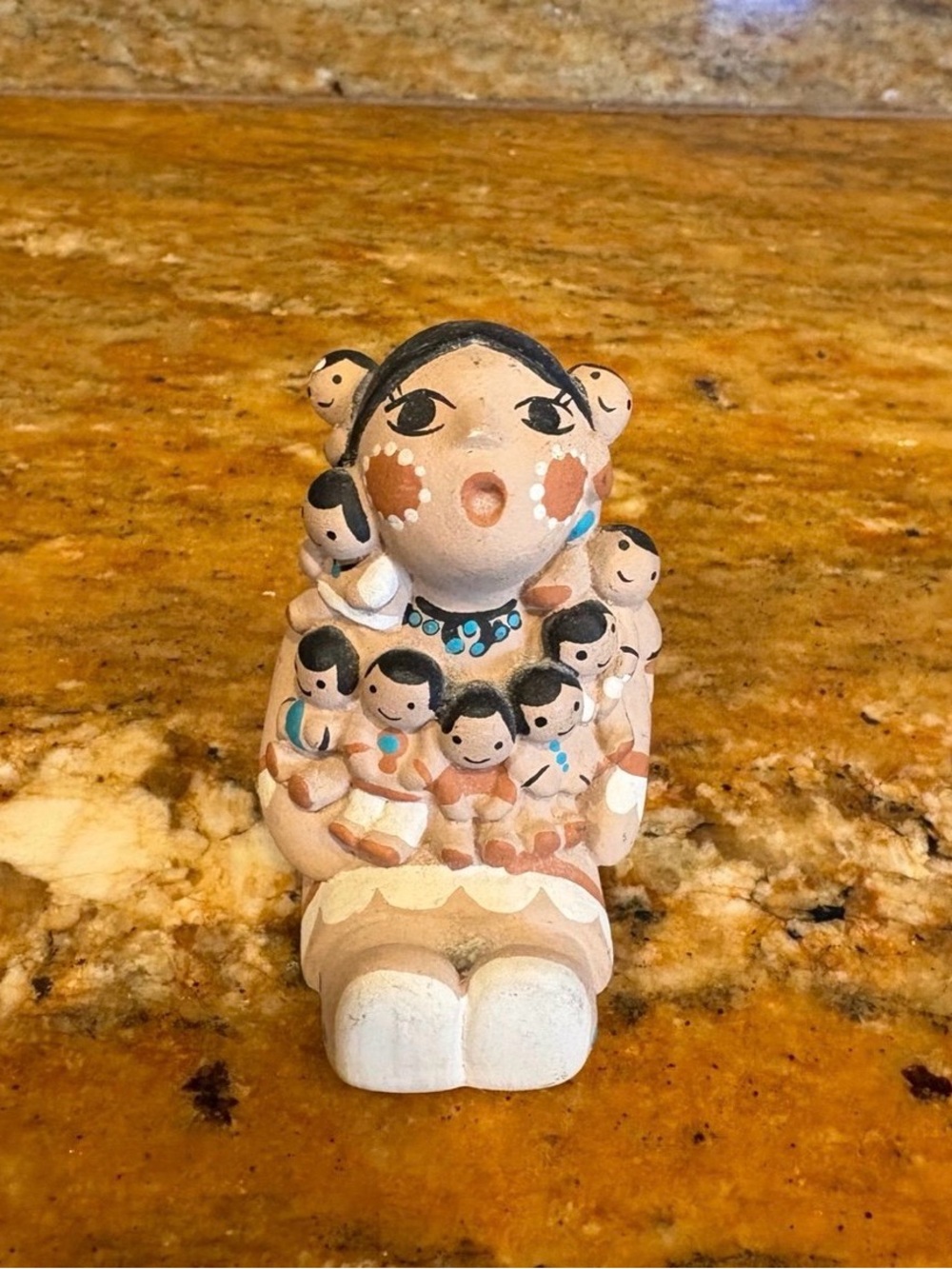 Vintage Handmade Native American Hopi Storyteller Figurine